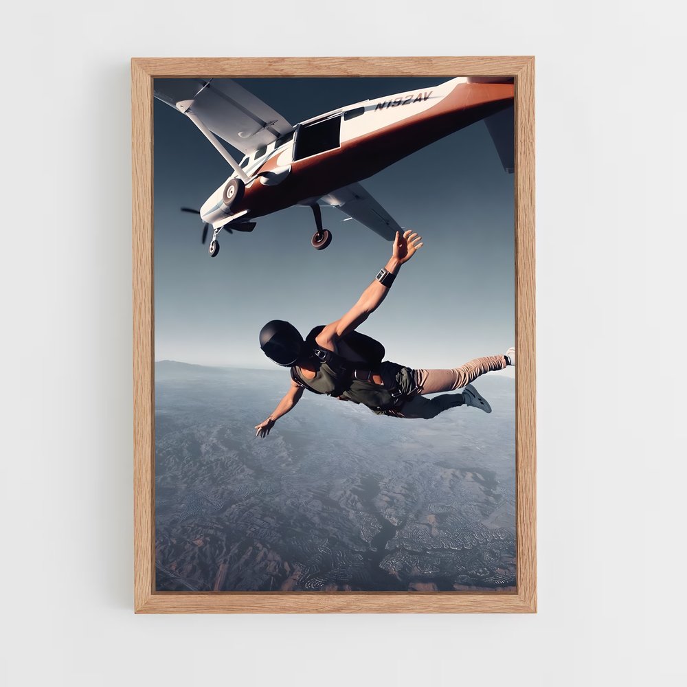 Poster Vol Extrême – affiche Base jump (vue 4)